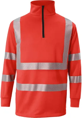 Produktbild von Kübler Reflectiq Zip-Sweatshirt PSA 2 warnrot Gr. L
