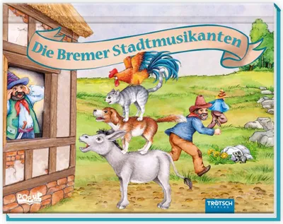 Produktbild von Trötsch Märchenbuch Pop-up-Buch Die Bremer Stadtmusikanten