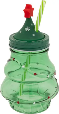 Produktbild von Krug tanne h.13,5cm glas assortiert - Feeric Lights & Christmas