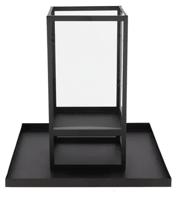 Image de Lampe Tempête de Table L - Noir - 37 x 37 x H 37,3 cm