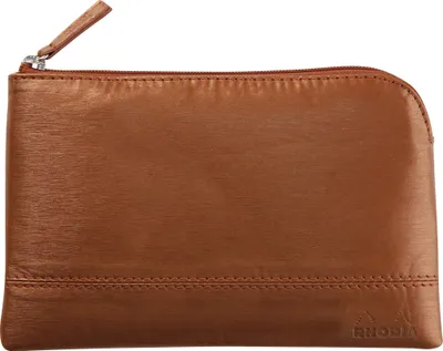 Produktbild von Rhodia Rhodiarama Etui aus Kunstleder Reißverschluss, 11x17 cm Kupfer 116518C