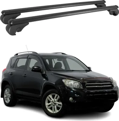 Immagine prodotto di Barre portatutto trasversali per Toyota RAV4 2005-2012 in alluminio nero