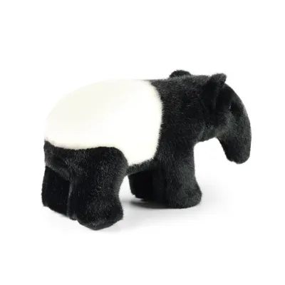 Produktbild von Kuscheltier Tapir stehend schwarz/weiß 22 cm