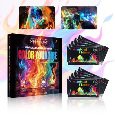 Imagen del producto de Polvo de colores para fuego, efecto mágico, 100 g, para hogueras