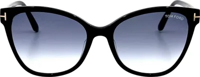 Immagine prodotto di Tom Ford - Occhiali da sole lucidi "Ani" da donna, plastica SY428 (taglia unica) (grigio/nero)