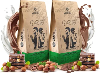 Produktbild von Coffee Broastery - Kaffeebohnen Brazil Mogiana 2 x 1kg - Frisch Geröstet - Spezialitäten Kaffee - 100% Arabica - Mittelhelle Röstung - Ganze Bohne