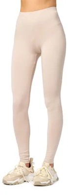 Image de Merry Style Femme Leggings longs en viscose MS10-143 (Beige, XXL)