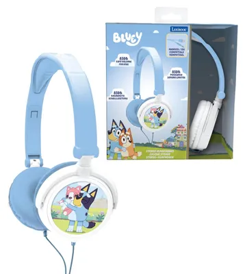 Zdjęcie produktu dla Słuchawki stereo niebieskie HP010BY, ograniczenie głośności, składana konstrukcja, Bluey