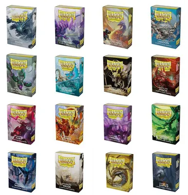 Produktbild von Dragon Shield - Japanese Size Matte Dual Sleeves - Crypt - Gruftgrau (60 Sleeves)