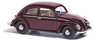 Produktbild von Busch 52901 - 1/87 / H0 VW Käfer mit Brezelfenster, rot - Neu