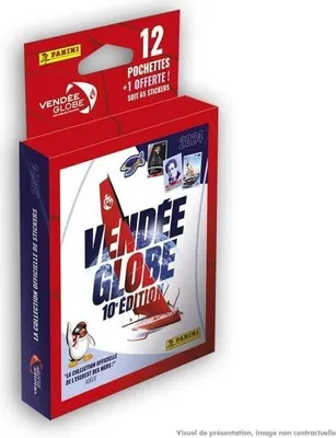 Obrázok produktu pre Panini Vendée Globe album s nálepkami, blister s 12 vrecúškami + 1 , 65 nálepiek