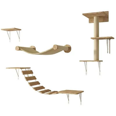 Produktbild von Kratzbäume, Klettertürme, Kletterbäume, mit Sisal umwickelte Kratzbäume, Katzenspielzeug, Höhlen, Plattformen, Liegestühle