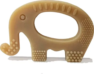 Obrázok produktu pre Logopedická hračka na hryzenie sloník hnedý