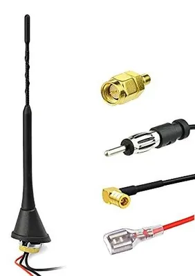 Zdjęcie produktu dla Antena dab fm samochodowa aktywna rozdzielacz złącze din