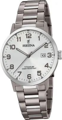 Obrázek produktu pro Pánské hodinky Festina Titanium F20435/1 s analogovým řemínkem Silver Classic D2UF20435/1