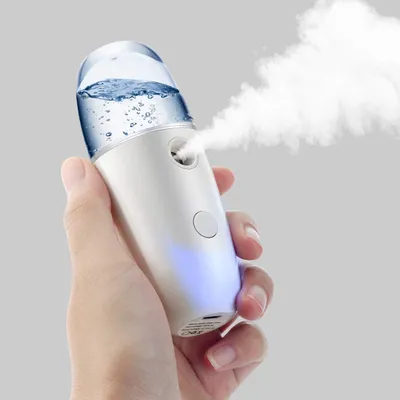 Produktbild von Kleine Sprühflaschen, elektrische Feinnebel-Sprühflaschen aus Kunststoff für Reinigung und Haarpflege, von Hand befüllbar, wiederbefüllbare leere Mini-Sprühflaschen