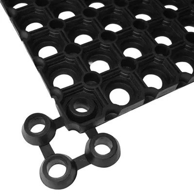 Produktbild von vidaXL Verbinder für Ringgummimatten 10 Stk. Gummi Schwarz