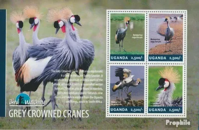 Produktbild von Briefmarken Uganda 2014 Mi 3245-3248 Kleinbogen (kompl.Ausg.) postfrisch Kronenkranich
