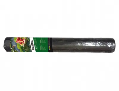 Image de Tissu FRAGOTEX non-tissé fraise découpée noir 1,6x15m