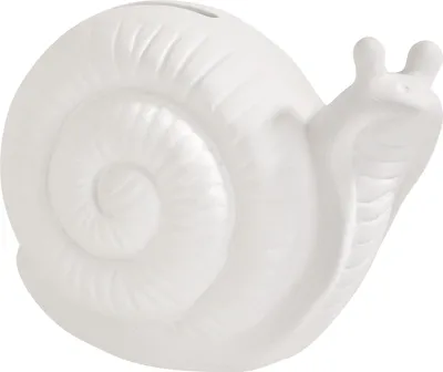 Produktbild von VBS Spardose "Schnecke", Keramik, Weiß