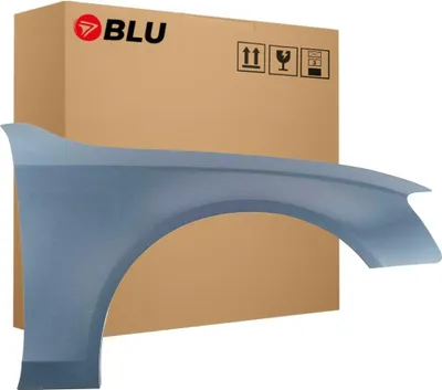 Zdjęcie produktu dla BLU Błotnik Premium pasujący do Audi A4 B8 S4 LX5X Prawy Niebieski SpharenBlau | 2007-2011 | Przedni Przód | Lakierowany | Gotowy do montażu | Ocynk