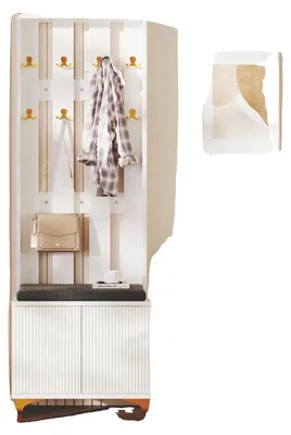 Image de Armoire à chaussures, rangement multifonctionnel, design moderne et minimaliste, blanc