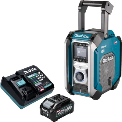 Produktbild von Makita MR 007 GM101 Akku Baustellenradio 12 - 40 V max. Bluetooth DAB+ USB + 1x Akku 4,0 Ah + Ladegerät