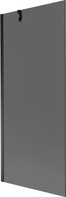Obrázek produktu pro Mexen Next vanová zástěna 1 křídlo 80 x 150 cm, grafitově černá, Černá - 895-080-000-00-40-70