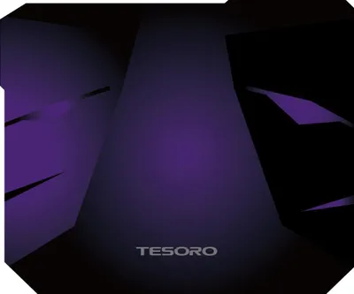 Image de Tesoro Aegis X3 Tapis de souris de jeu 360x300mm noir violet