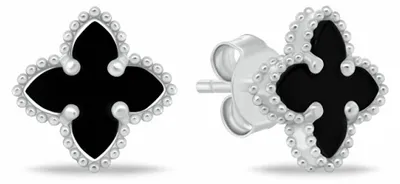 Produktbild von Elegante Blumenohrringe aus Silber EA1156WBC