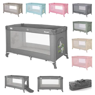 Produktbild von Lorelli Baby Reisebett Laufstall Noemi eine Ebene, seitliche ffnung, Matratze grn