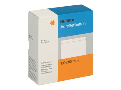 Obrázek produktu pro HERMA Weiß - 80 x 130 mm 500 Etikett(en) Adressetiketten