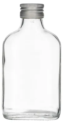 Obrázok produktu pre Sklenená fľaša, objem 100 ml, s uzáverom