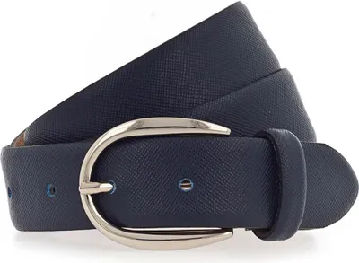 Produktbild von Vanzetti Leder Gürtel 30mm Leather Belt W85 Navy blau