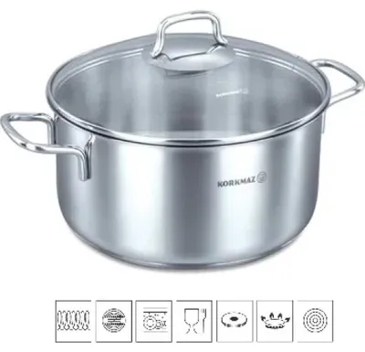 Imagen del producto de Korkmaz Perla: Olla de acero inoxidable, 1,8 litros