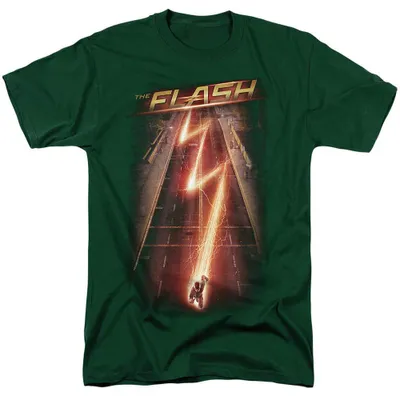 Obrázok produktu pre Tričko "Avenue" s motívom seriálu The Flash, uni, pre pánov/dámy, model TV39315 (veľkosť S), tmavozelené