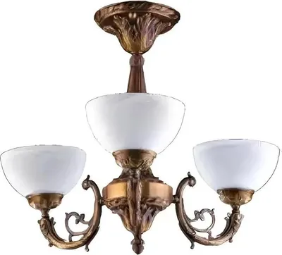 Obrázek produktu pro Lustr stropní svítidlo lustr stropní lustr starožitná lampa sklo zlato