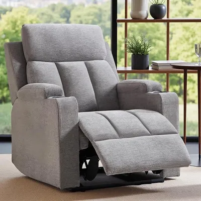 Imagen del producto de Sillón de televisión con función reclinable, sillón relax con ajuste manual