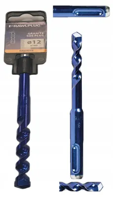 Image de Rawlplug Foret SDS Plus Granit 12x160mm Durable Acier