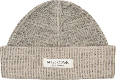 Produktbild von Marc O'Polo Mütze Knitted Beanie Multi / Heavy Knit hellgrau