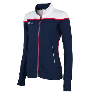 Produktbild von Reece Varsity Stretched Fit Jacke Damen, Größe:XL, Farbe:Navy-White