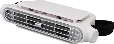 Obrázok produktu pre Chladiaci ventilátor na sedadlách v aute Bezlopatkový prenosný ventilátor do vozidla 3 rýchlosti Chladiaci ventilátor na sedadlách v aute 3000 mAh napájaný z batérie pre jazdu v bielej farbe