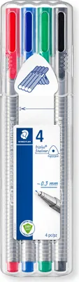 Image de STAEDTLER Fineliner triplus 0,3mm 4ST Box