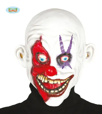 Produktbild von Horror Clown Latex Maske Glatze für Erwachsene