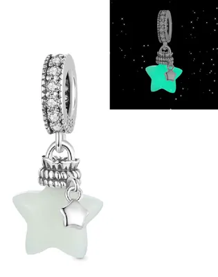 Produktbild von Gnoce Charm Stern-Wunschflasche IAC146 Silber
