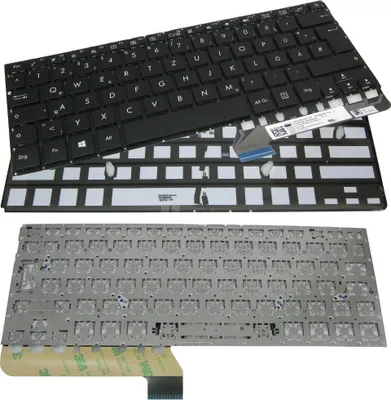 Produktbild von Original Laptop Tastatur mit Hintergrundbeleuchtung QWERTZ Deutsch für Asus ZenBook Flip UX360UA UX360UA-1A UX360UA-C4160T UX360UAK UX360CA-UBM2T UX305UAB UX360 UX360AK UX360CA UX360CA-1B UX360CA-UBM1T (Deutsches Tastaturlayout)
