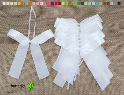 Produktbild von Antennenschleifen Hochzeit, 10 Stück, Farbauswahl:weiß 029