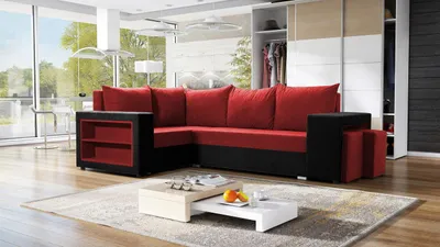 Produktbild von MIRJAN24 Ecksofa Millano, Eckcouch mit Bettkasten und Schlaffunktion, L-Form Ecke, Schlafsofa (Mikrofaza 0015 + Mikrofaza 0034, Seite: Links)