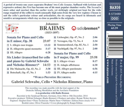 Obrázek produktu pro Violoncellové sonáty a písně