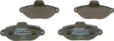 Produktbild von BOSCH Bremsbeläge Satz Vorne für FIAT PANDA (169) 0 986 495 255